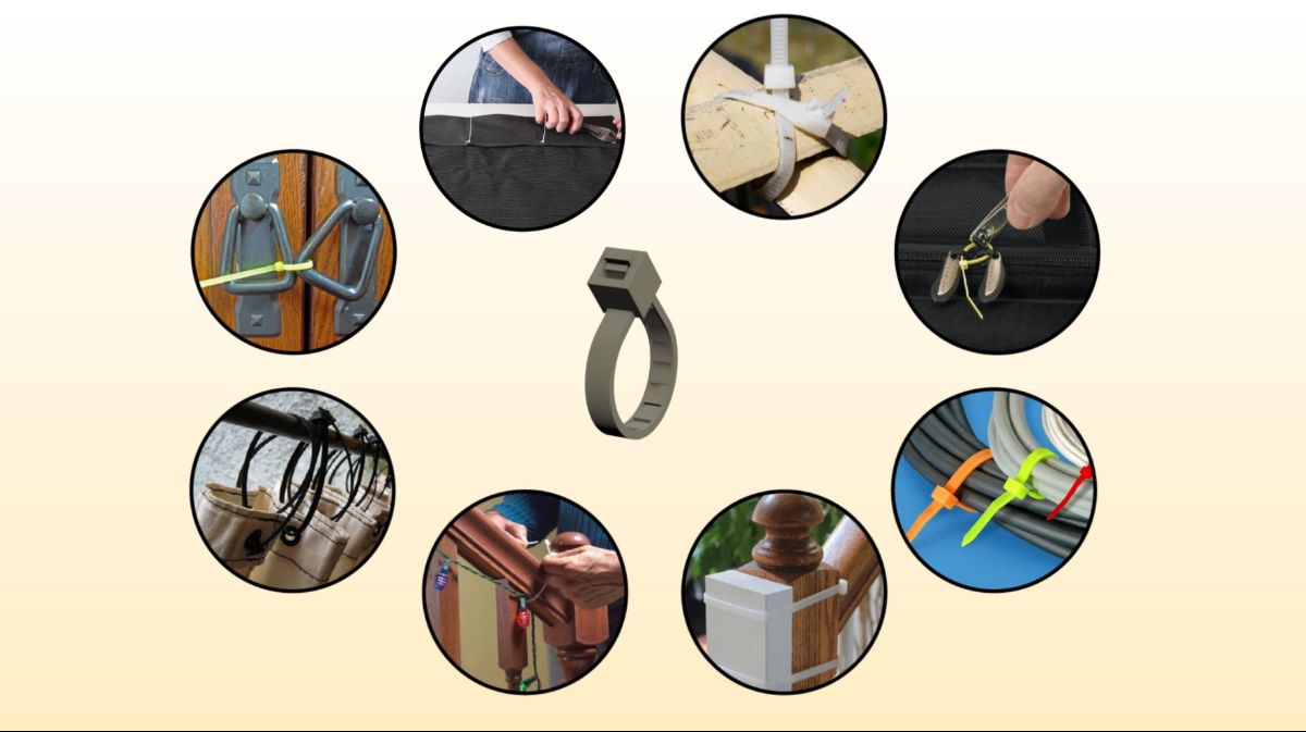 3d animated product video for cable tie invention
